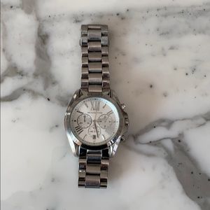 Michael Kors stainless steel silver watch